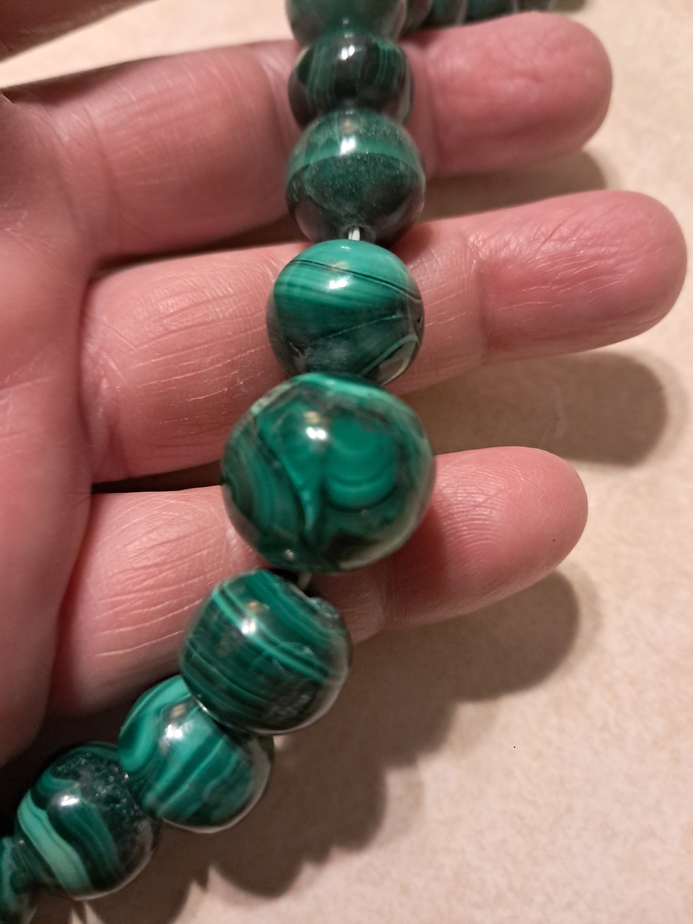 Green Malachite Bead Bracelet - Women Jewelry